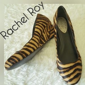⬇️💼Rachel Roy Wedge ShoesTiger Fur/Leather Sz10